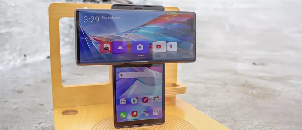 صفحه نمایش گوشی الجی وینگ 5G